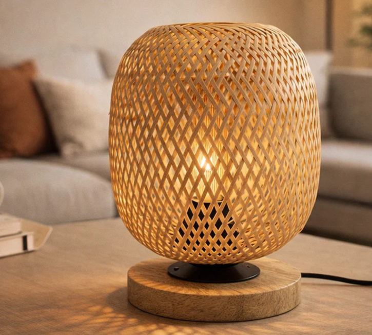 Bamboo Lamps by Artificialitem; Sculpting Light into a Warm Embrace